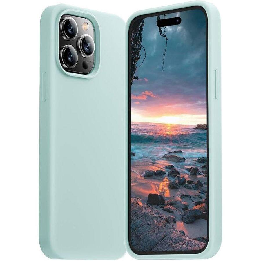 Entronix - Liquid Silicone Case for iPhone 14 Pro Max - Soft Touch Protection - Teal