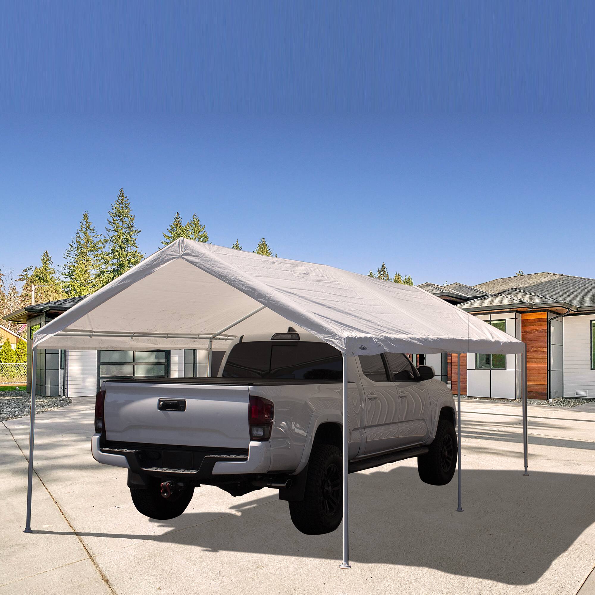 Alt View 3. Caravan Canopy - Caravan Canopy Domain 10 x 20 Foot Straight Leg Instant Canopy Tent Set, White - Regular.