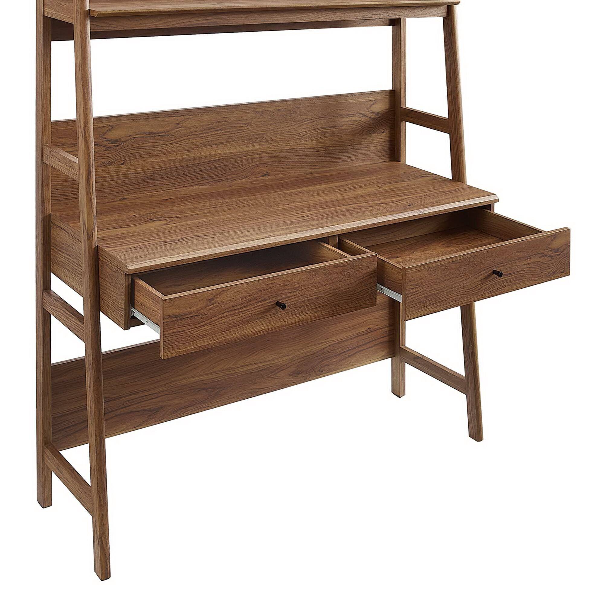 Alt View 3. Modway - Bixby Office Desk by Modway - Walnut.
