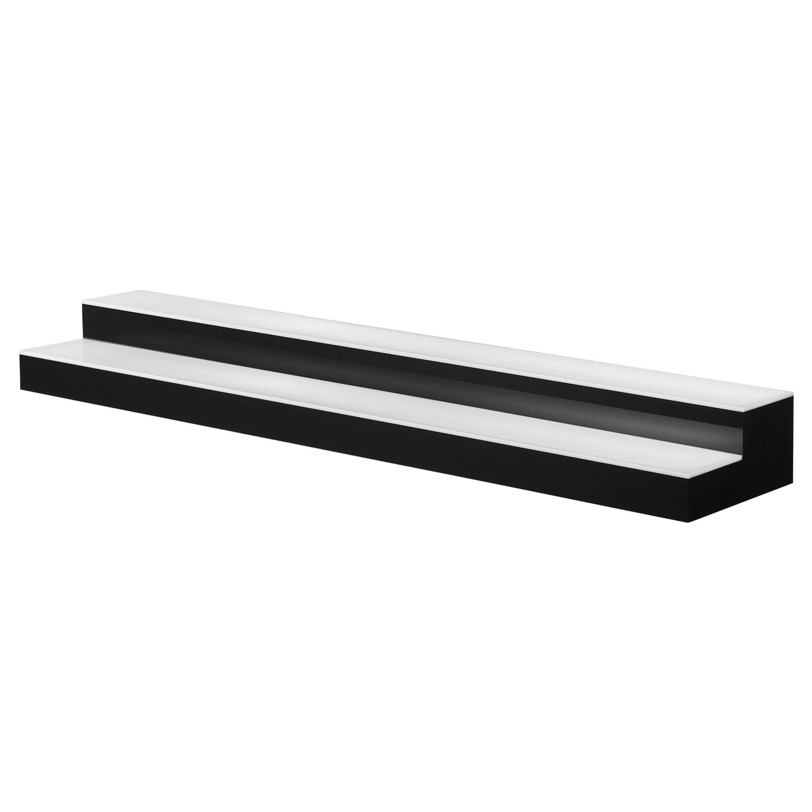 Alt View 5. VEVOR - LED Lighted Liquor Bottle Display, 2 Tiers 40 inches, Supports USB, Acrylic Illuminated Home Bar Shelf Display - Black + White.