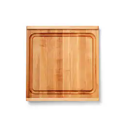 John Boos - Countertop Reversible Wood Cutting Board with Juice Groove, Maple - Brown