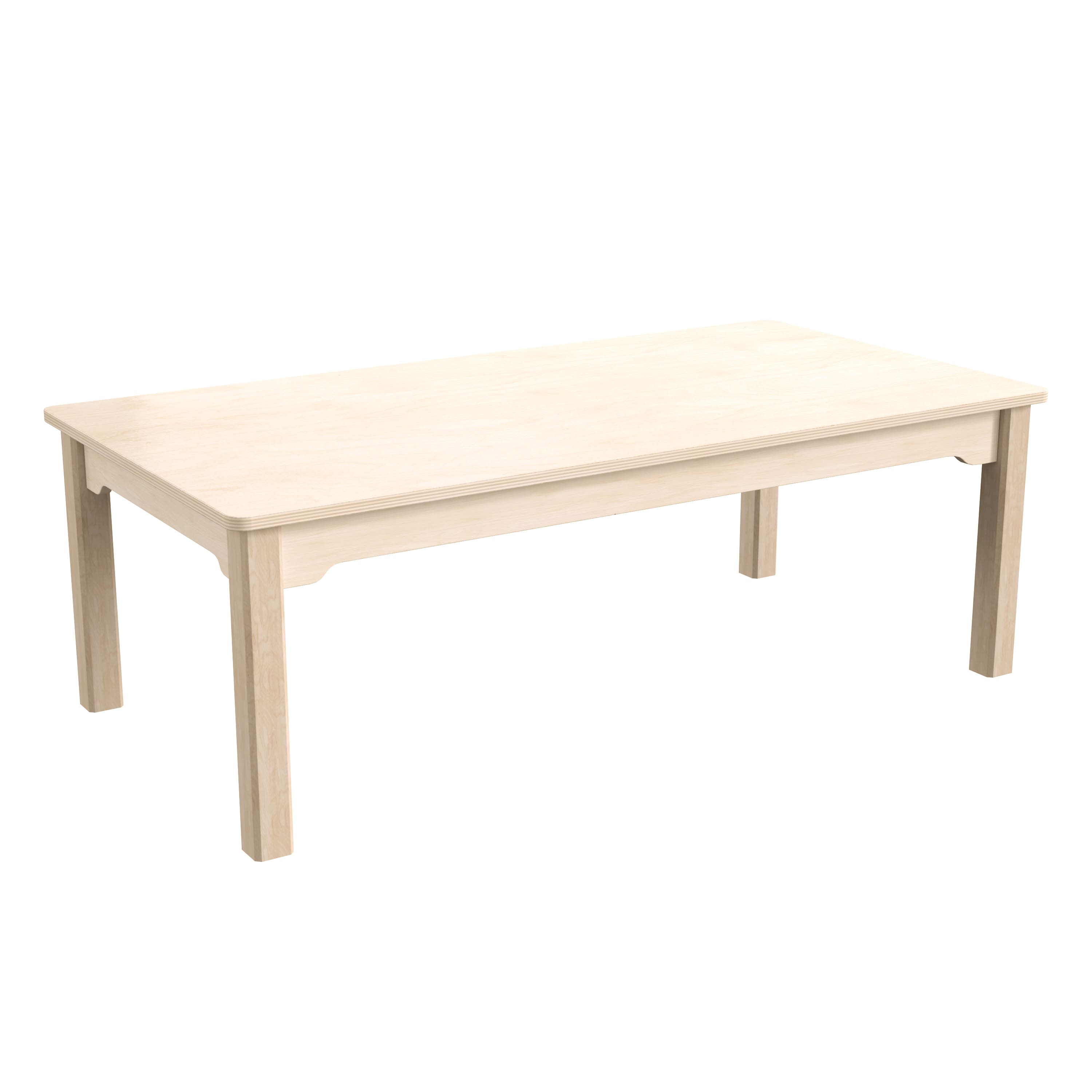 "Flash Furniture - Bright Beginnings Commercial Grade Wooden Rectangular Preschool Classroom Activity Table, (23.5""W x 47.25""D x 14.5""H), B - Natural" price history on PriceWatchPro