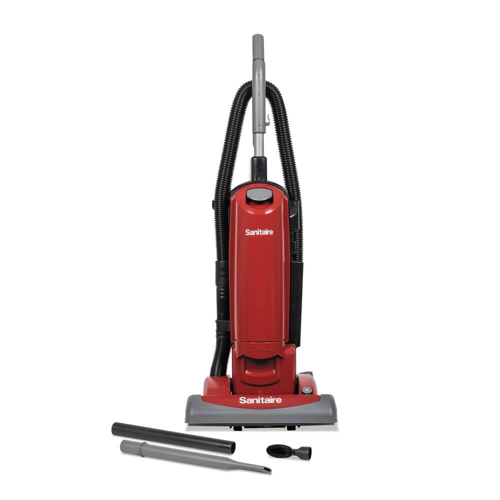 Sanitaire - SC5815D 15 in. Cleaning Path FORCE QuietClean Upright Vacuum - Red
