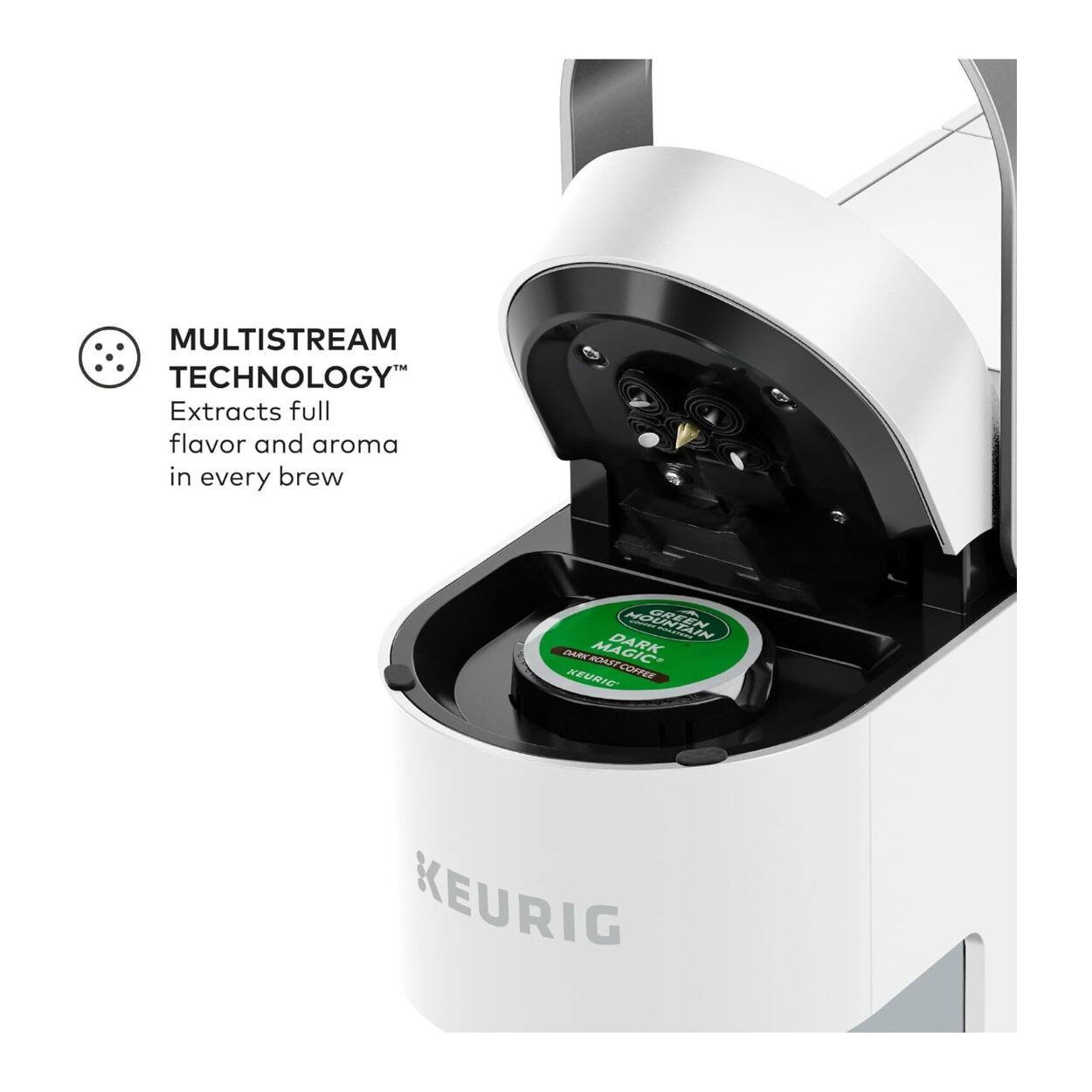 MULTISTREAM TECHNOLOGY  
Extracts full flavor and aroma in every brew  

KEURIG