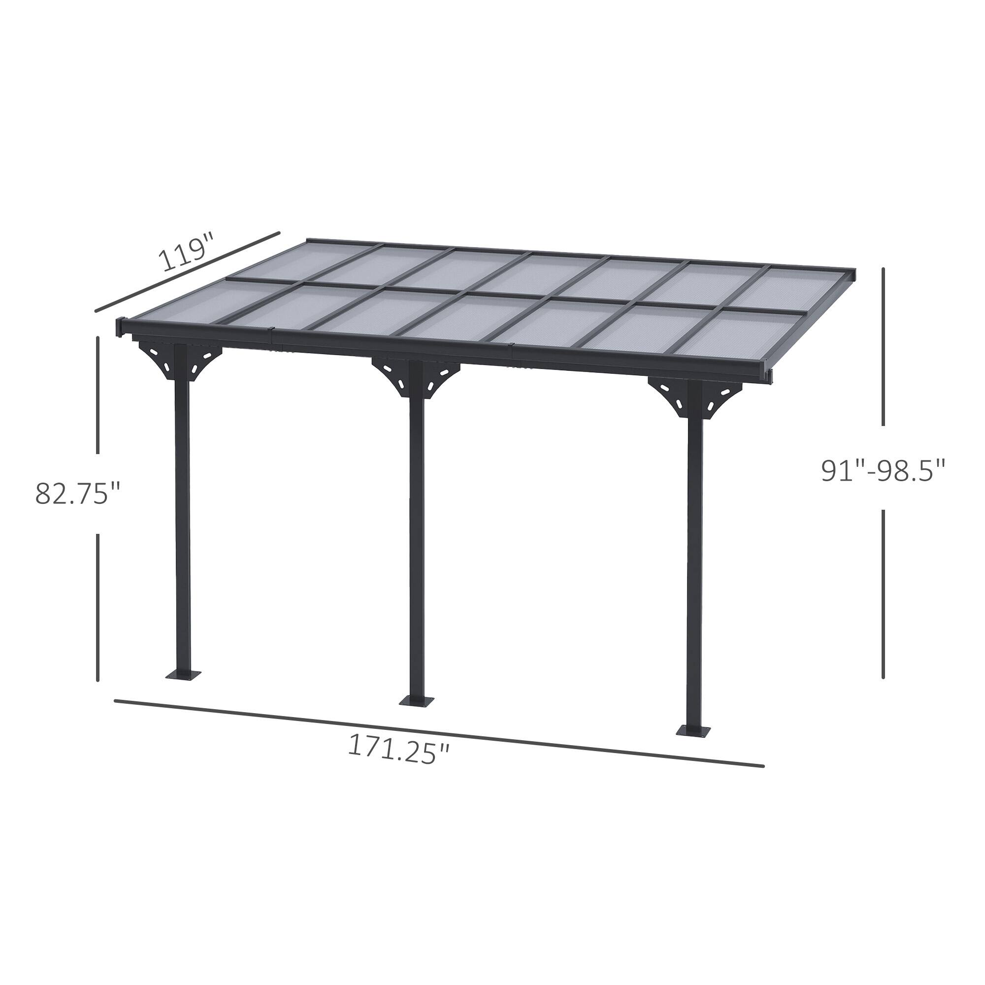119"  
82.75"  
91"-98.5"  
171.25"
