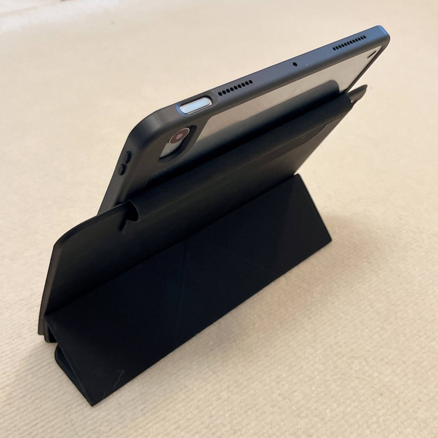 Alt View 1. Dteck - for Apple iPad (A16) 11" 2025 & iPad  10th Gen 2022 Premium Vegan Leather Folio Case,Y-Fold Magnetic Closure Flip Cover - Black.