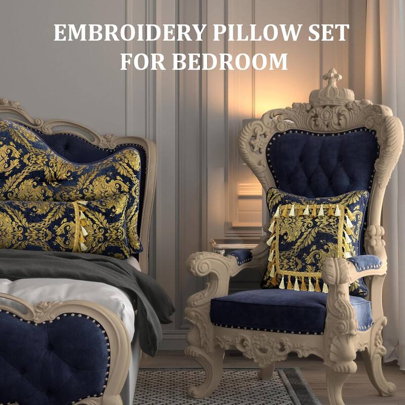 EMBROIDERY PILLOW SET FOR BEDROOM