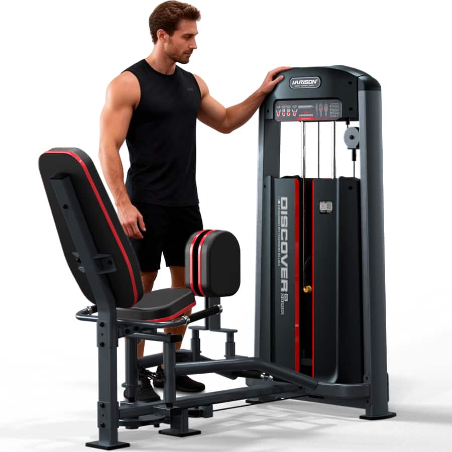 HARISON - DISCOVER HR-G1067 Commercial Inner & Outer Thigh Machine with 225 LB Resistance, 287 LB Capacity - Black