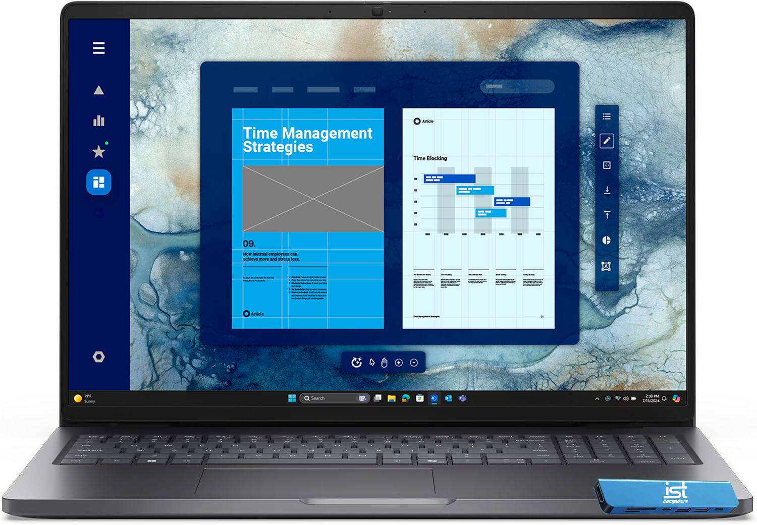 Dell - Pro 16 16" IPS LCD 1920 x 1200 (Full HD Plus) Laptop - Intel Core 7 with 16GB Memory - 256 GB SSD - Magnetite, Other