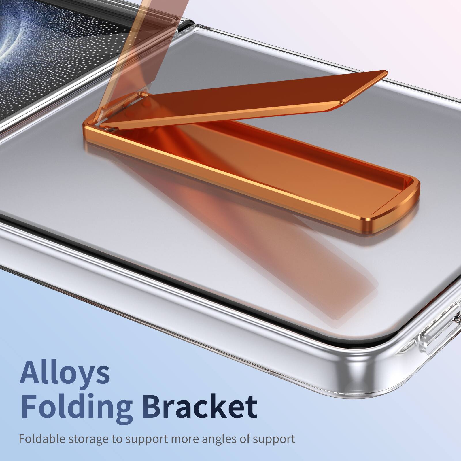 Alloys Folding Bracket  
Foldable storage to support more angles of support