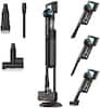 Front. JIGOO - V700 Cordless Vacuum Cleaner, 480W All-In-One Stick Vacuum with Dual LED, 33KPa Suction, 55min Runtime, 2.5L Dust Bag - Black.