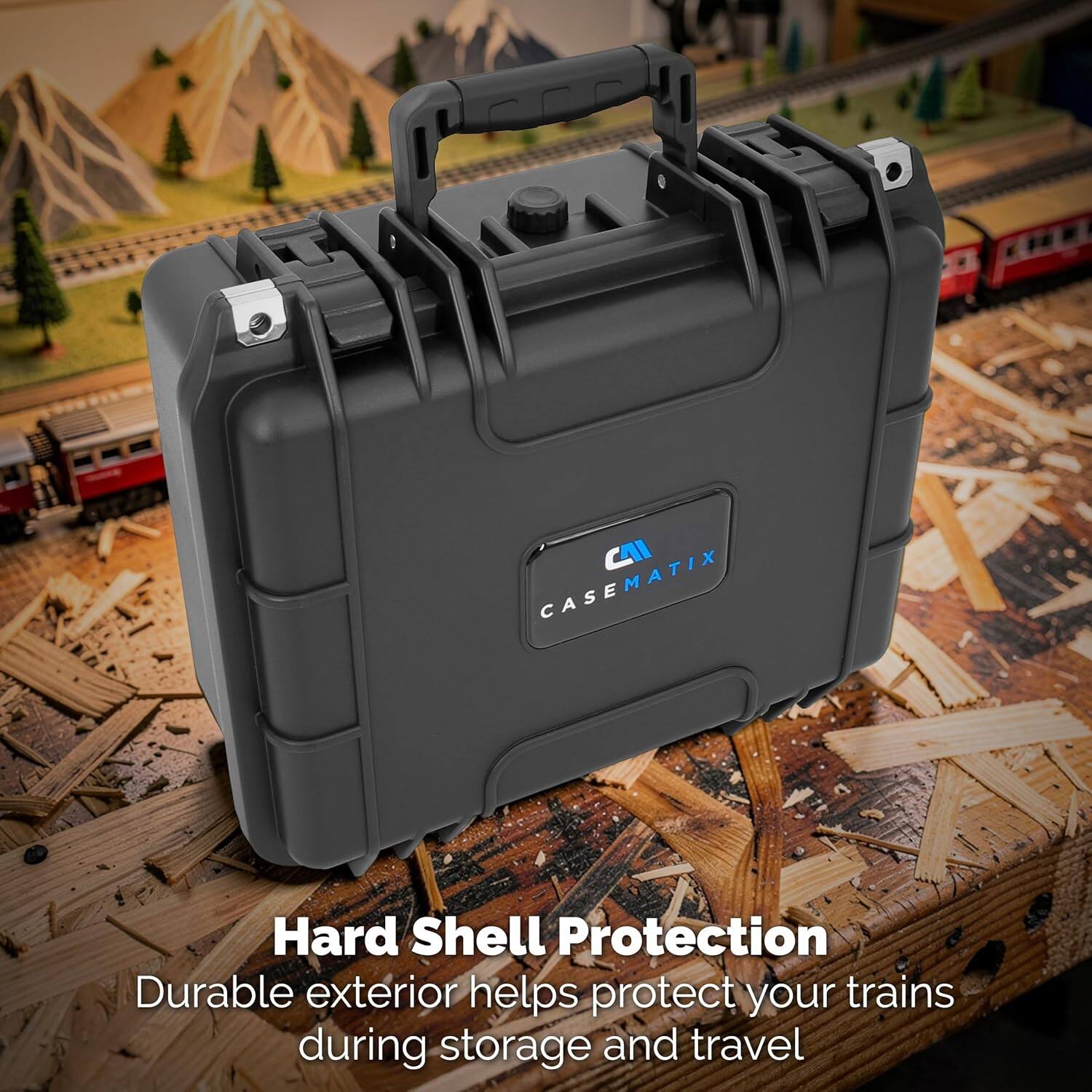 CII CASEMATIX Hard Shell Protection  
Durable exterior helps protect your trains during storage and travel