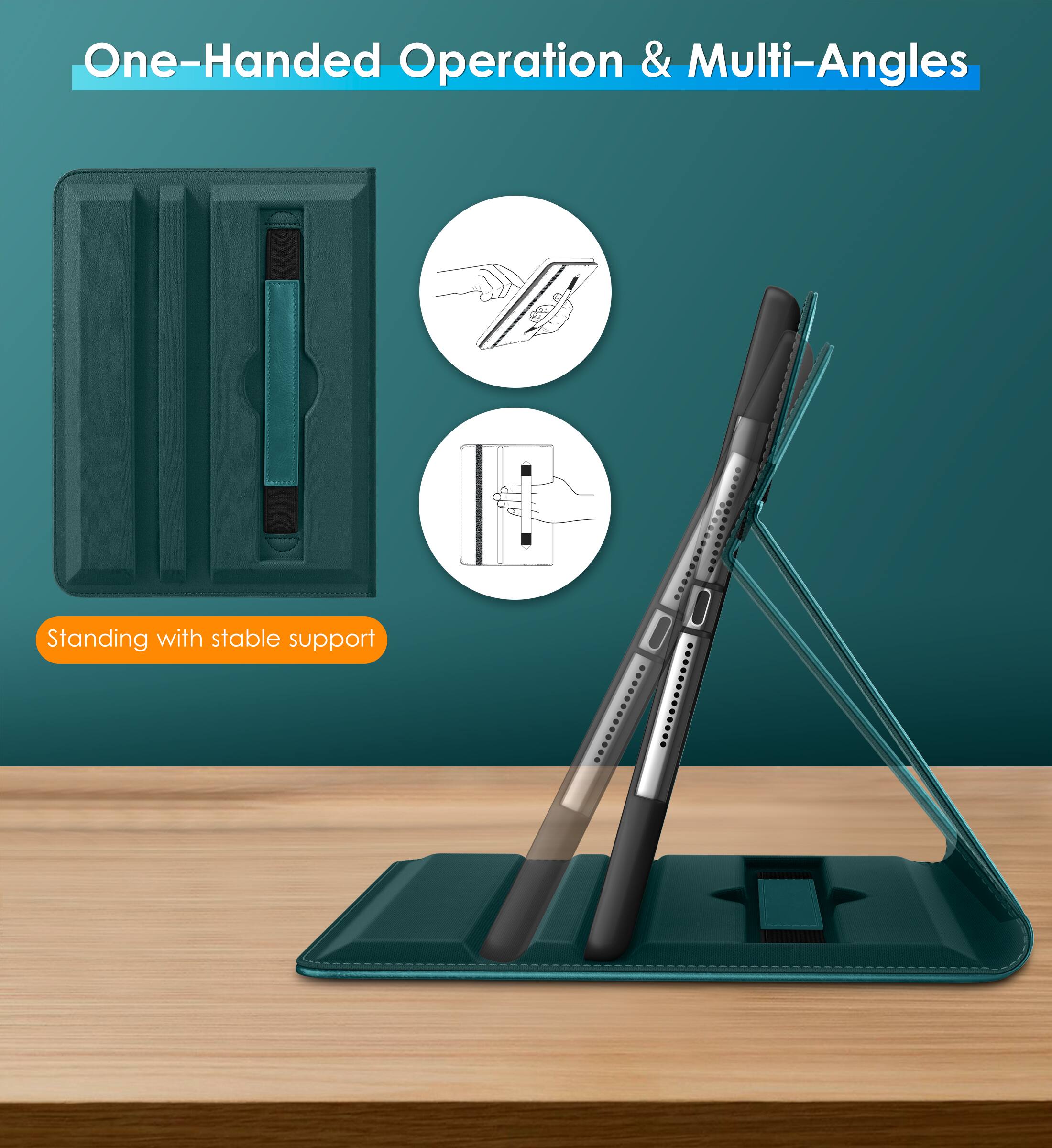 One-Handed Operation & Multi-Angles

Standing with stable support