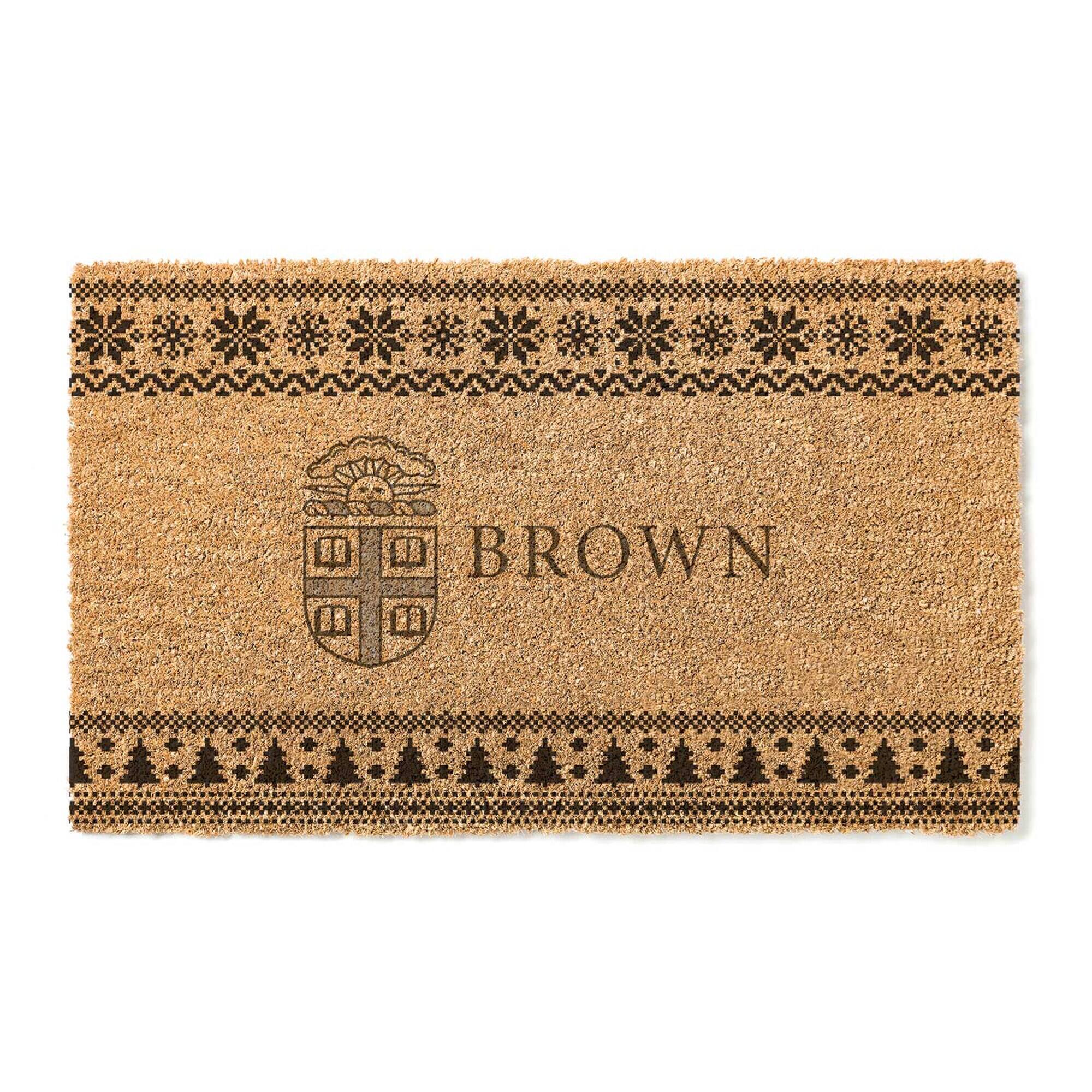 Jardine - Bears 18" x 30" Holiday Coir Doormat - Brown