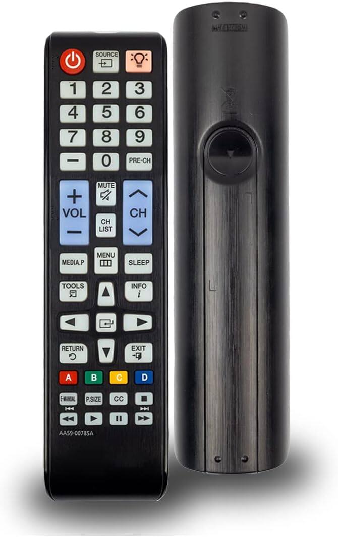 VINABTY - New AA59-00785A Replaced Remote Control Fits for Samsung TV  UN24H4000AF UN28H4000BF UN32J5003EF UN40K5100AF - Black