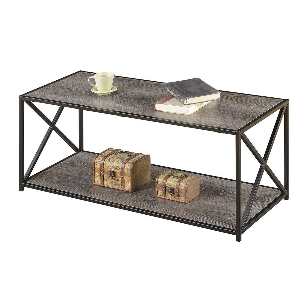 Left. Convenience Concepts - Tucson Coffee Table - Weathered Gray.
