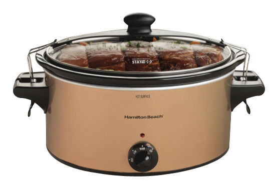 Best Buy: Hamilton Beach Stay or Go 6-Quart Portable Slow Cooker Silver  33462