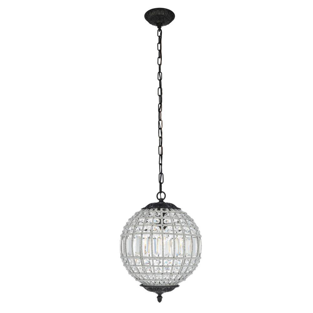 Alt View 2. Urban Classic - Olivia 1 light Dark Bronze Pendant Clear Royal Cut Crystal - Dark Bronze.