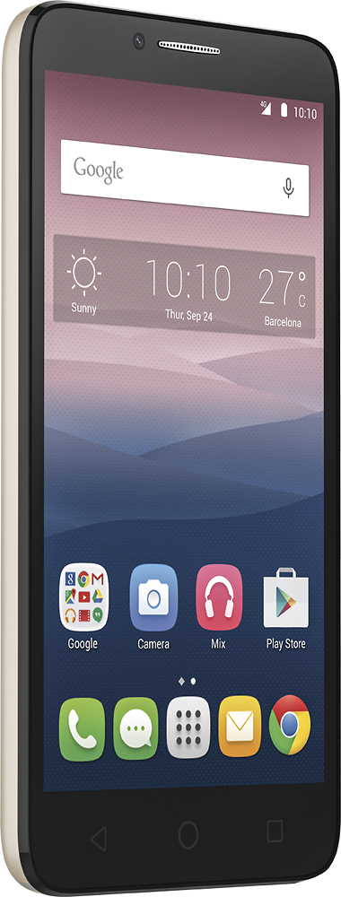una taza de Oxidar Deshonestidad Best Buy: Alcatel One Touch POP 3 4G LTE with 8GB Memory Cell Phone  (Unlocked) Soft silver 5054S-2AALUS1