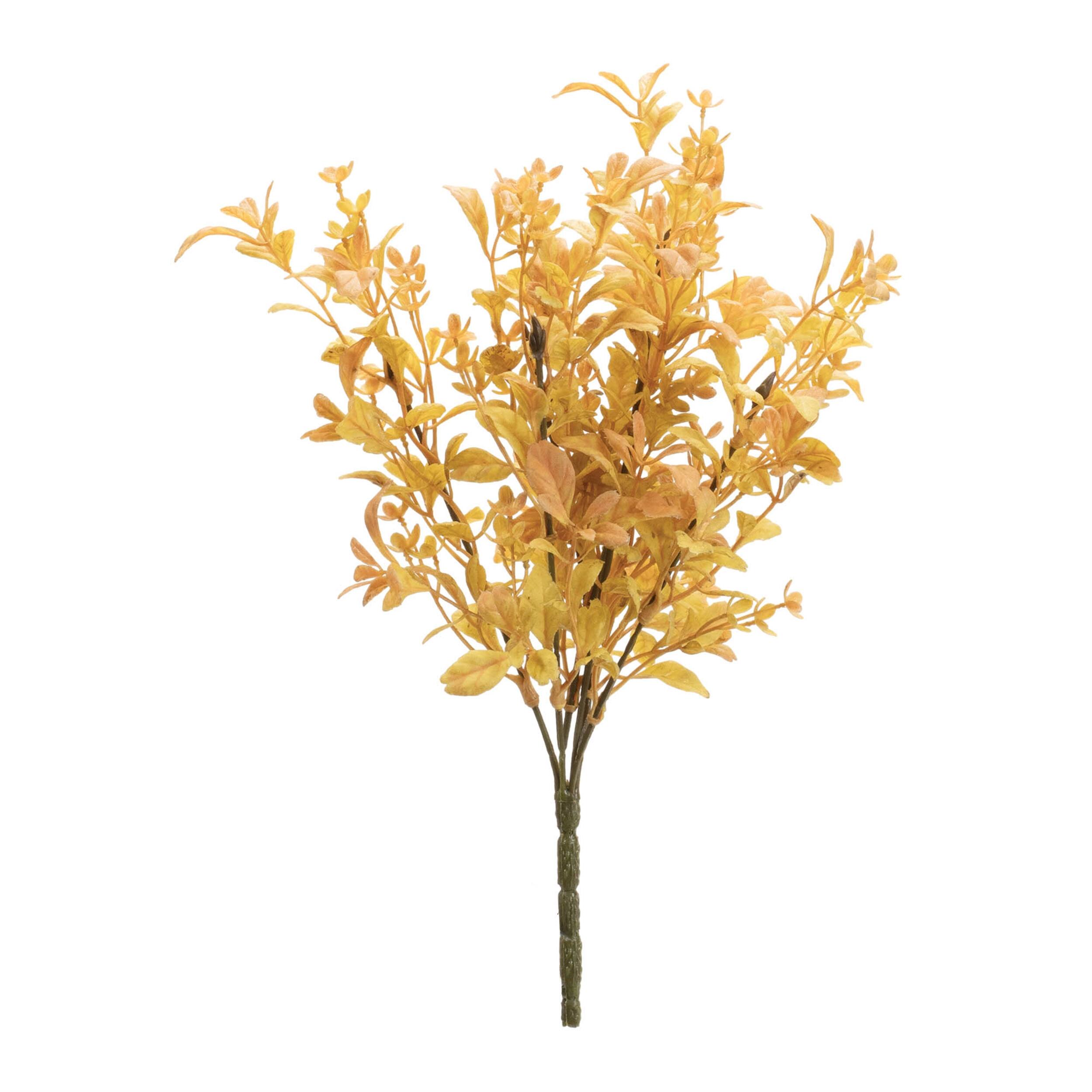 Angle. BreeBe - Mixed Fall Foliage Bush (Set of 6) - Yellow, Orange.