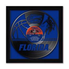Sporticulture - Florida Gators Framed 13" x 13" Vinyl Record Art Print - Blue