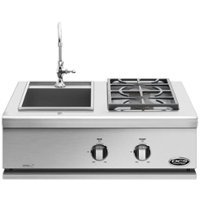 DCS by Fisher & Paykel - 30" Side Burner - Stainless steel - Angle_Zoom