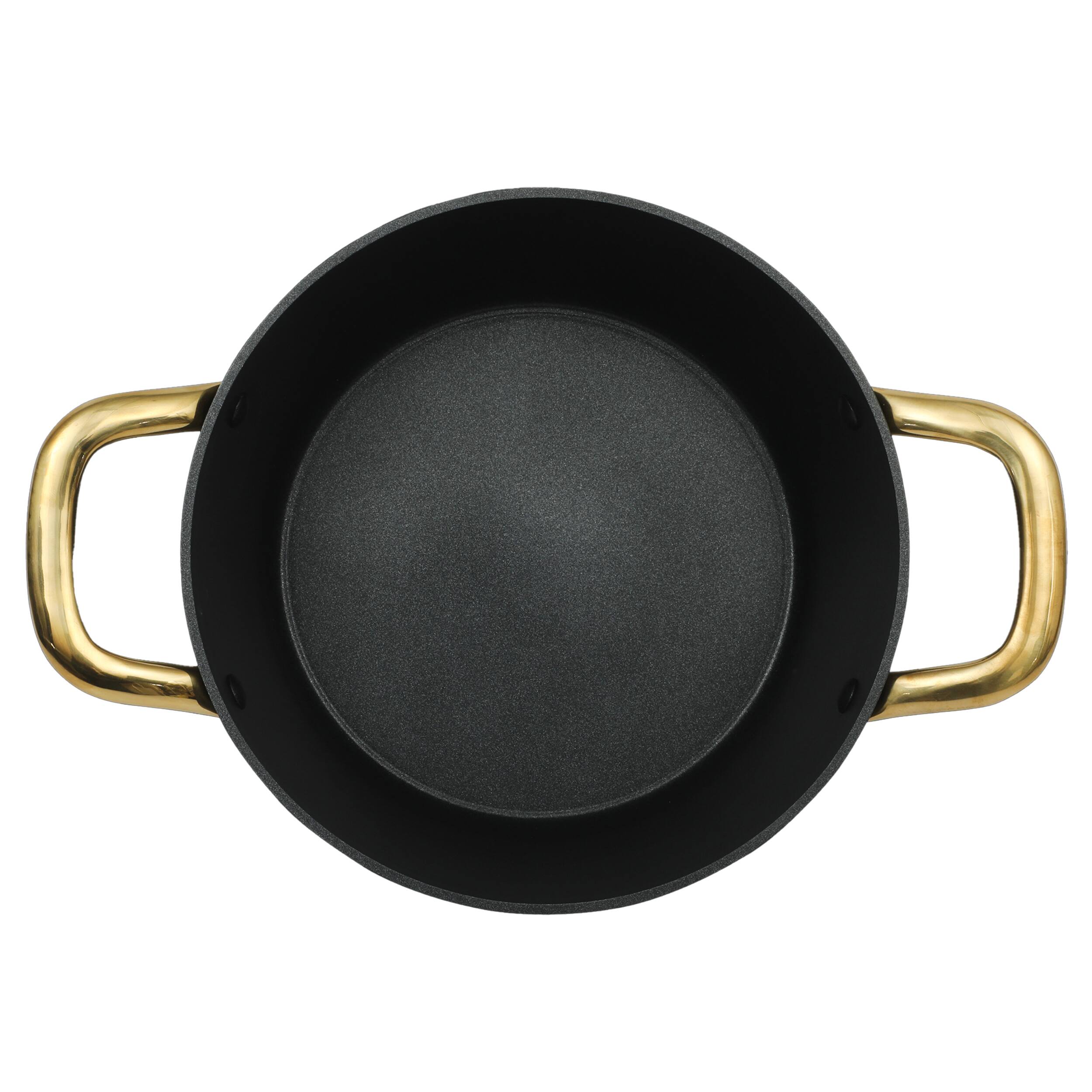 Alt View 2. Oster - Oster Abbottsford 7 Quart Nonstick Aluminum Dutch Oven with Glass Lid in Black - Black.