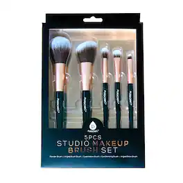 Pursonic - 5 Pcs Studio Makeup Brush Set - Black