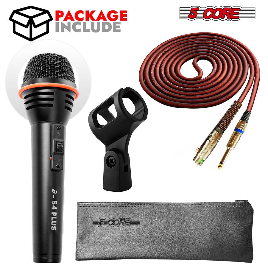 Core Microphone 5 CORE 5Core Microphone Dynamic Mic Karaoke Singing Studio XLR Mics ...