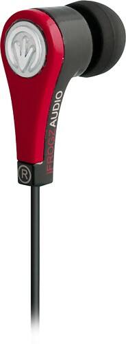 Angle Standard. iFrogz - Quake Earbud Headphones - Red.