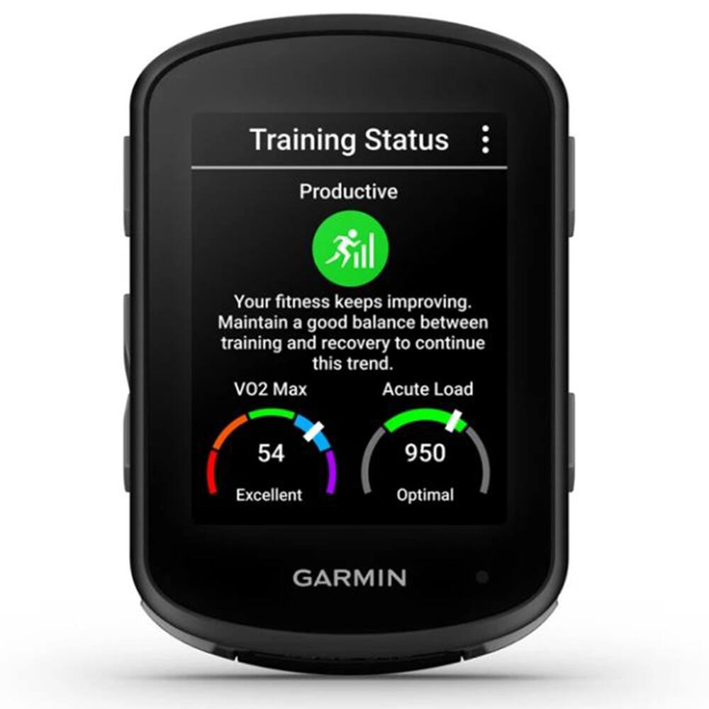 Training Status: Productive  
Your fitness keeps improving. Maintain a good balance between training and recovery to continue this trend.  
VO2 Max: 54 (Excellent)  
Acute Load: 950 (Optimal)  
GARMIN