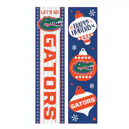 Evergreen Enterprises - Florida Gators 47" Double Sided Christmas Leaner Fan Sign - Multicolor