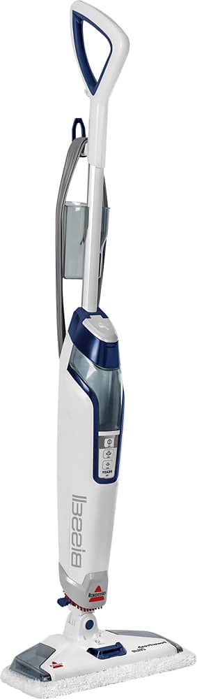 Angle. BISSELL - PowerFresh Deluxe Corded Steam Mop - Brite White/Saphire Waltz.