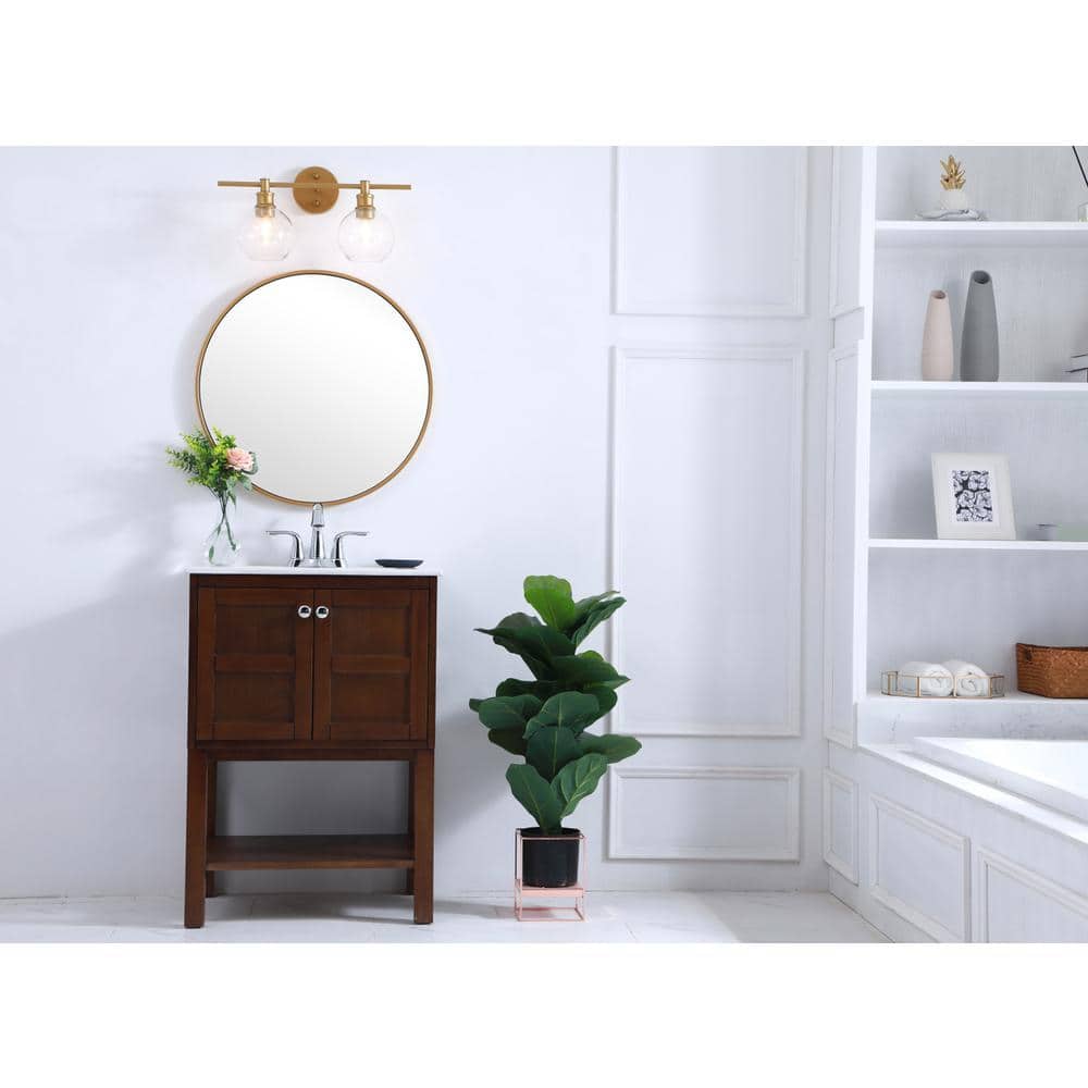 Living District - Collier 2 light Wall sconce - Brass And Clear Glass price history on PriceWatchPro