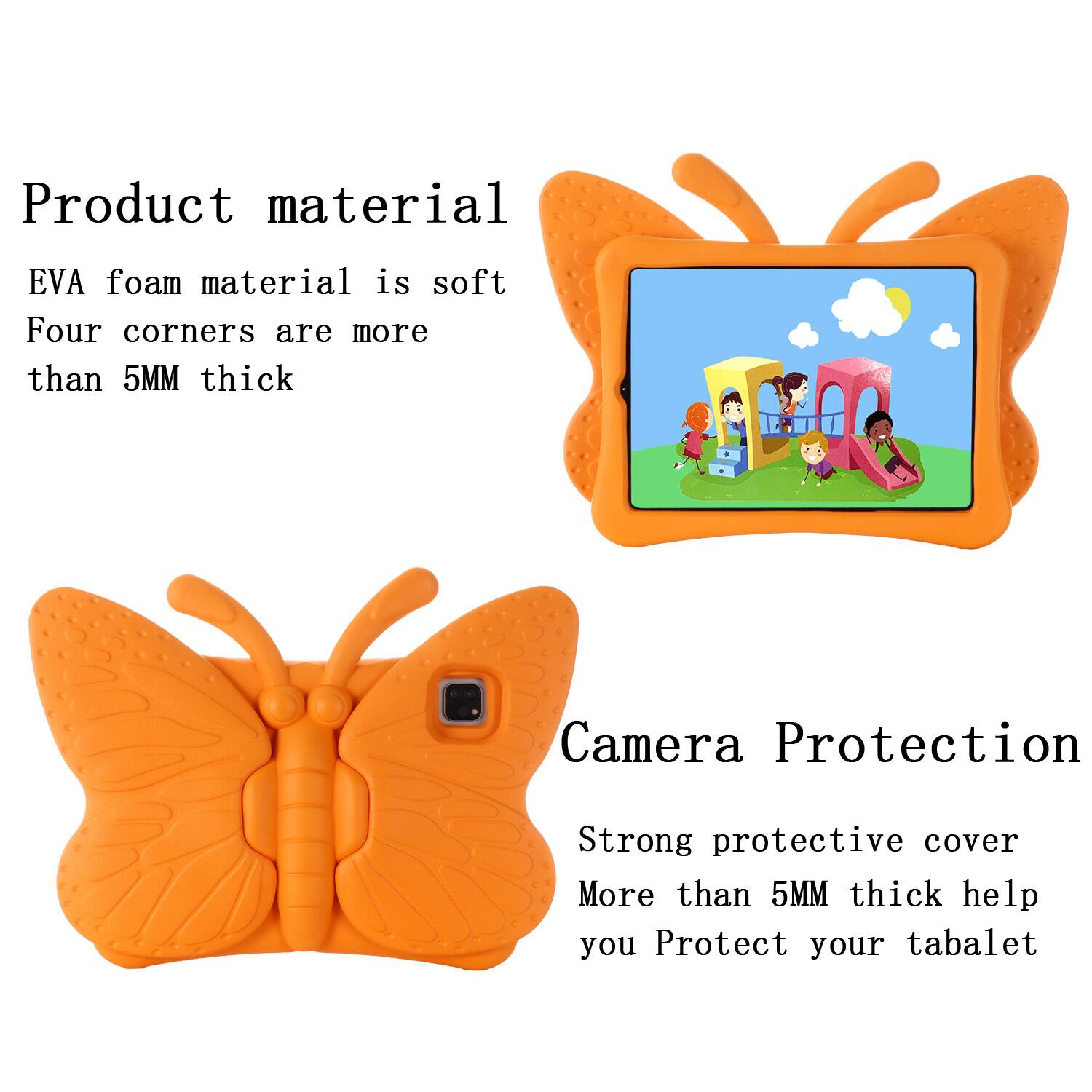 Product material  
EVA foam material is soft  
Four corners are more than 5MM thick  

Camera Protection  
Strong protective cover  
More than 5MM thick help you Protect your tablet