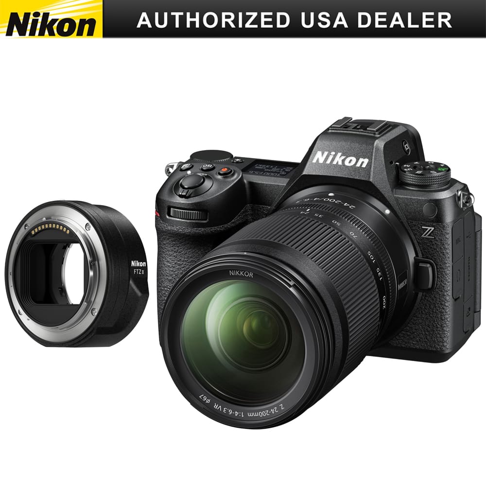 Nikon Z6II Full Frame Mirrorless Camera + 24 200mm Lens Kit + FTZ