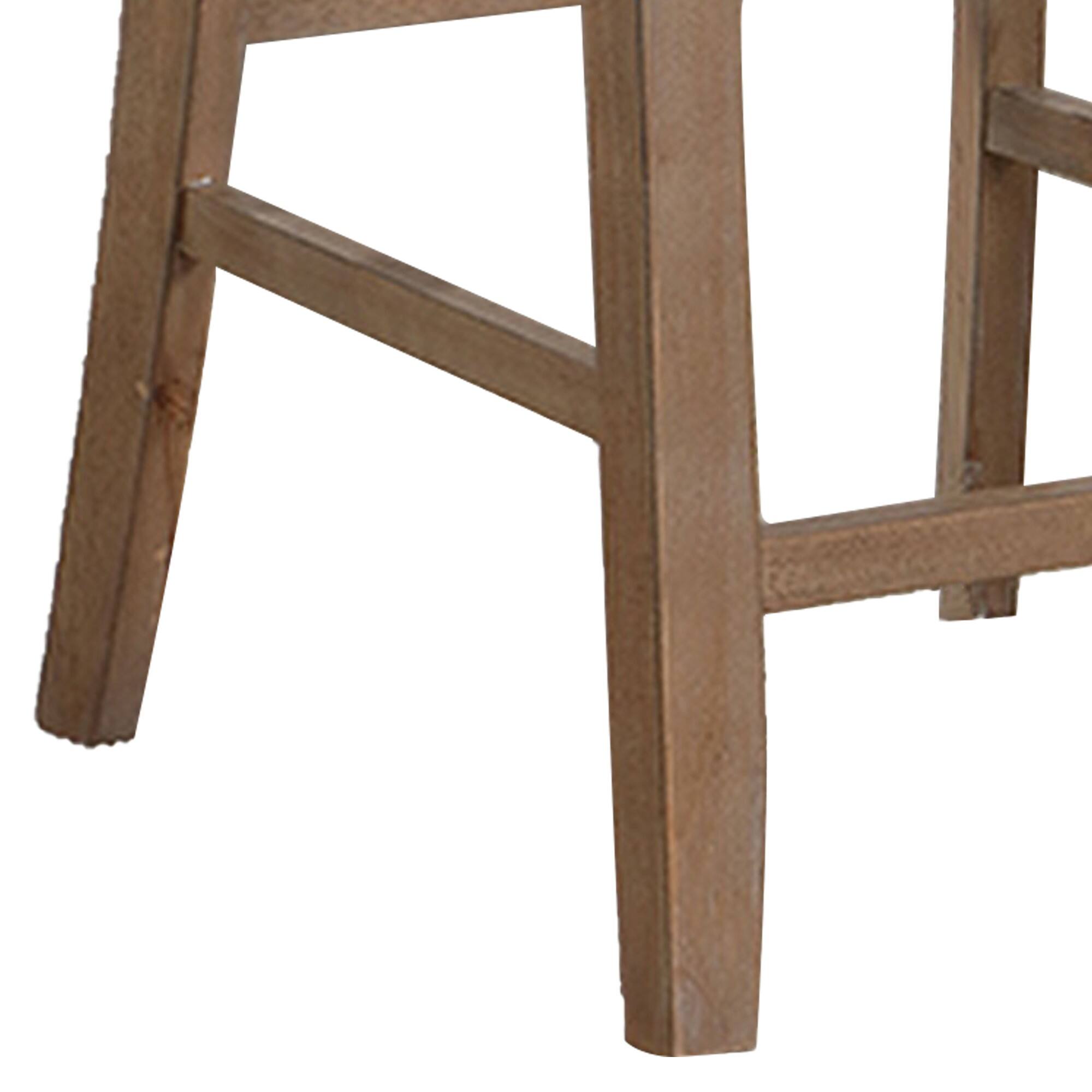 Alt View 3. Manhattan Lane - Mana 26 Inch Counter Height Chair, Set of 2, Beige Fabric - Brown, Beige.