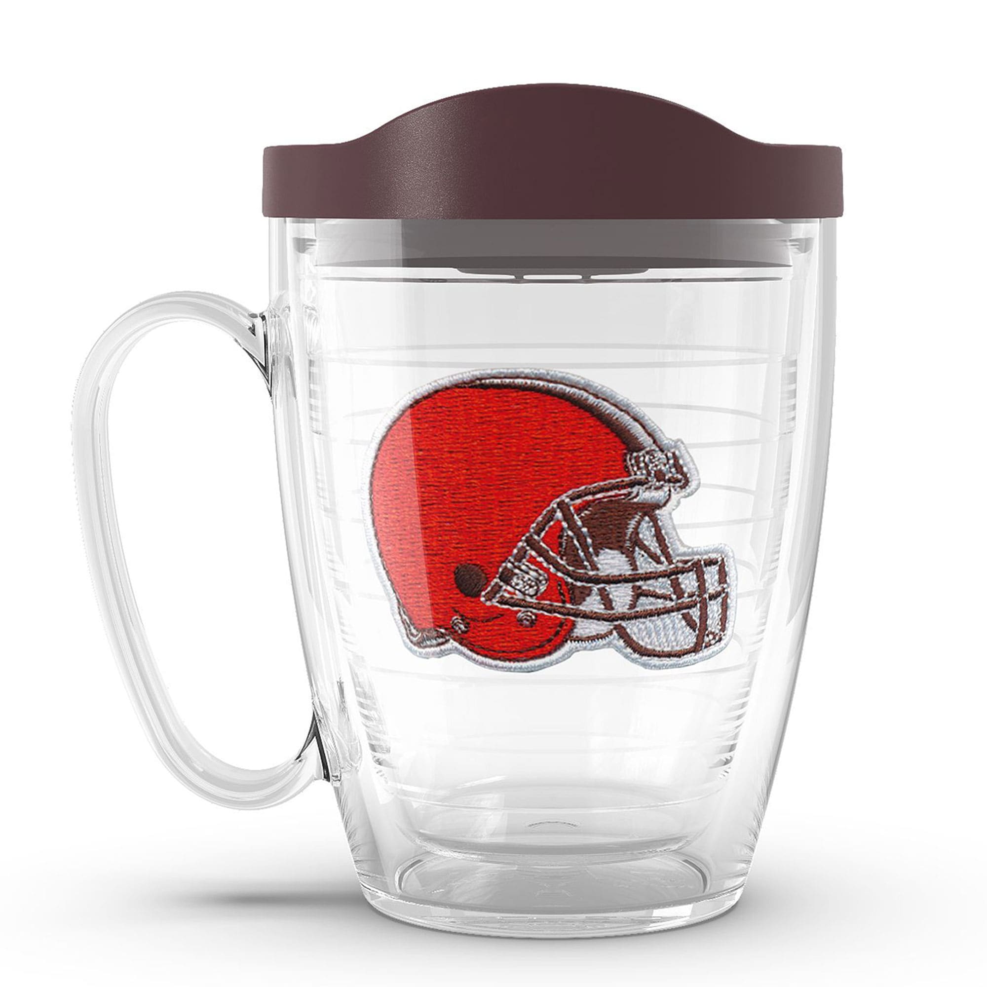 Front. Tervis - Cleveland Browns 16oz. Emblem Classic Mug with Lid - Multicolor.