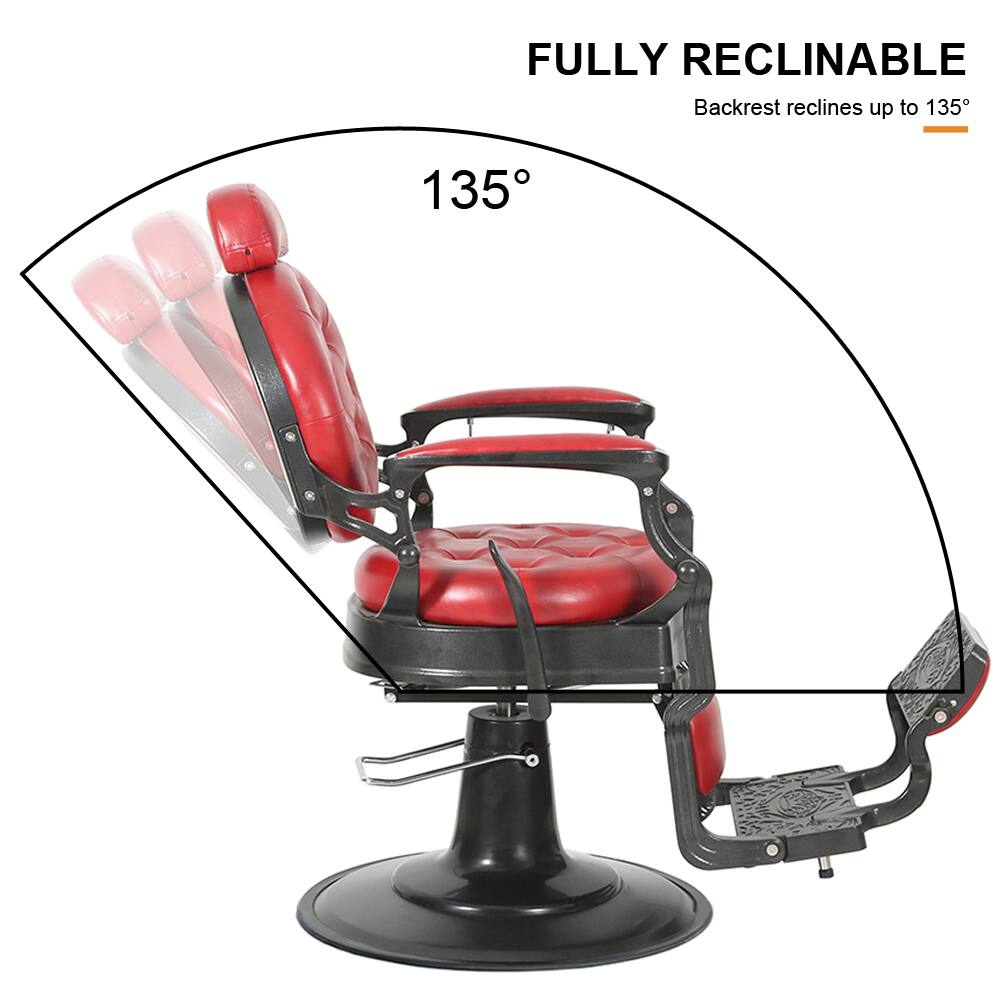 FULLY RECLINABLE  
Backrest reclines up to 135°