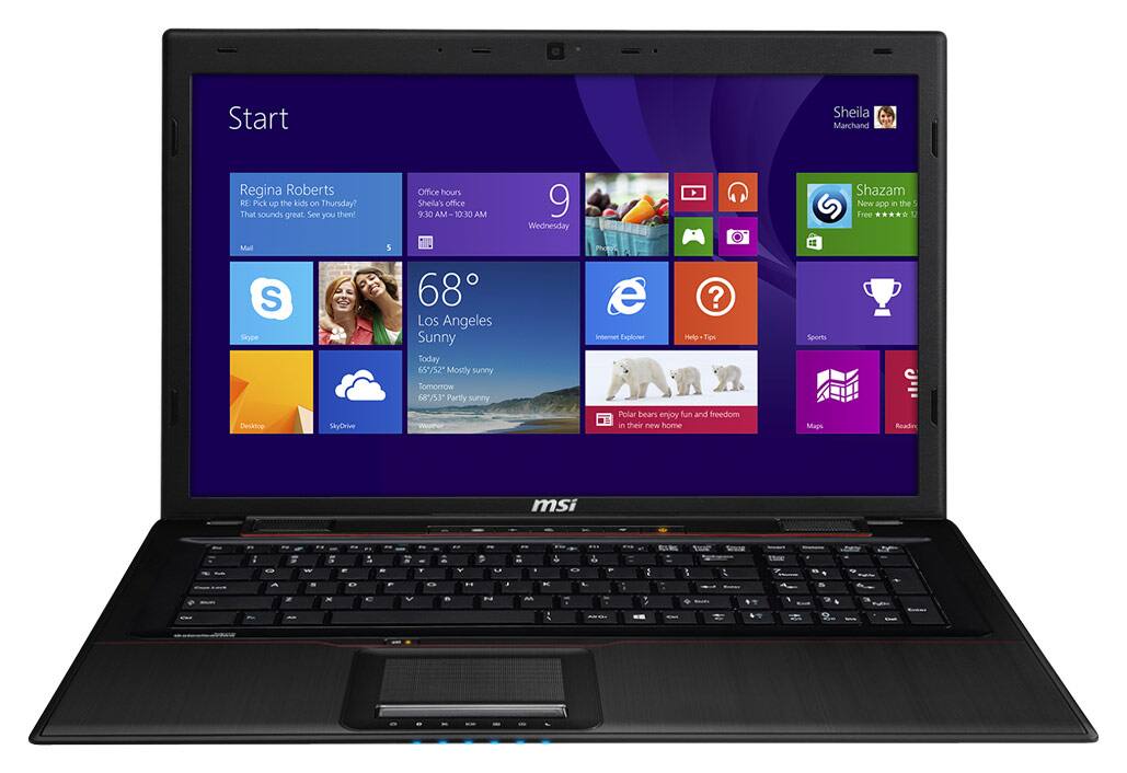 Front. MSI - GP70 Leopard 17.3" Laptop - Intel Core i7 - 8GB Memory - 1TB Hard Drive - Black.