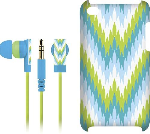 Front Standard. Macbeth - Hard Shell Case and Earbud Headphones for Apple® iPod® touch - Riviera Amalfi.