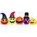 Front. Costway - 9 FT Inflatable Pumpkin Patch Family Blow up Yard Halloween Decoration with Built-in LED Lights and Witch Hats - Multicolor.