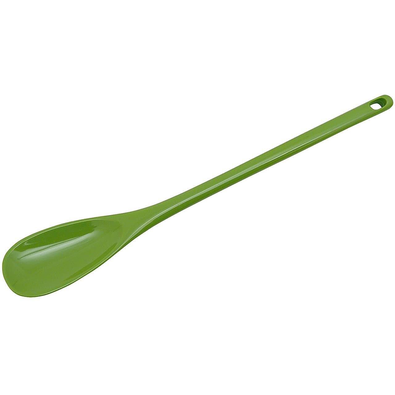 Back. Hutzler - 6-piece Melamine Cooking Utensils Set and Storage Crock - Green - Green.