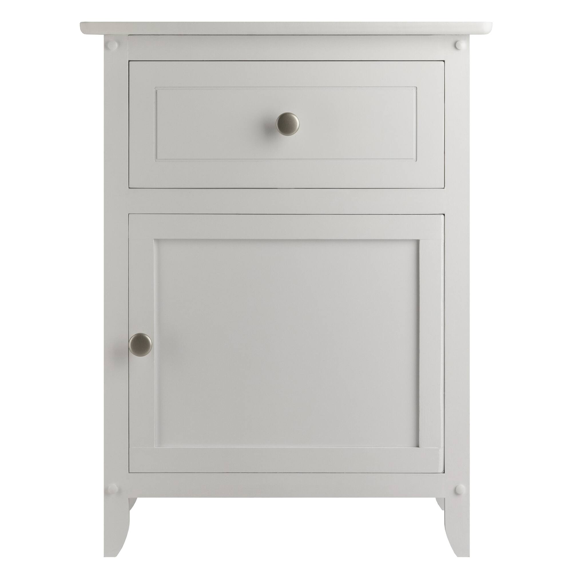 Angle. Winsome Wood - Eugene Accent Table, Nightstand - White.