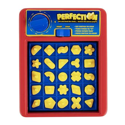 PERFECTION
Can you beat the clock... before the pieces pop?!
START STOP
- SET SWITCH TO STOP
- TURN TIMER TO "0"
- PRESS DOWN TRAY
- MOVE SWITCH TO START