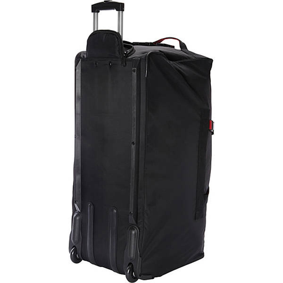 Alt View 1. A.Saks - A.Saks 31" Lightweight Rolling Trolley Duffel with Wheels - Black/Red.