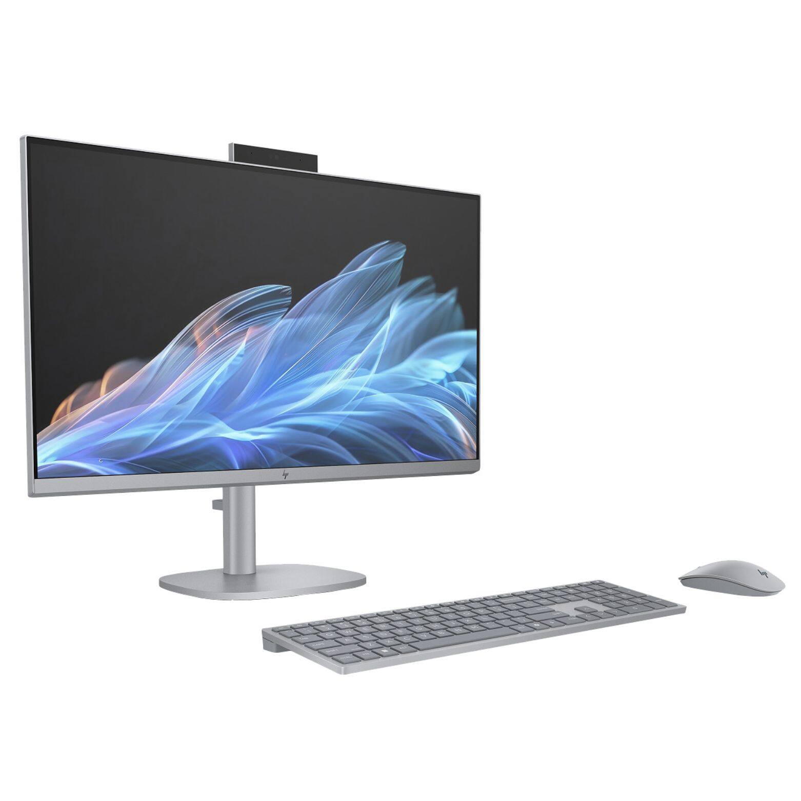 Alt View 2. HP - OmniStudio X 27-cs0000 27" FHD IPS Intel Ultra 7 155H 1.4 GHz 32GB 2TB SSD Intel Arc Windows 11 Home All-in-One Desktop - Meteor Silver.