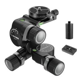 Neewer - 3-Way Geared Tripod Head, 360° Pan, Arca, 13.2lb