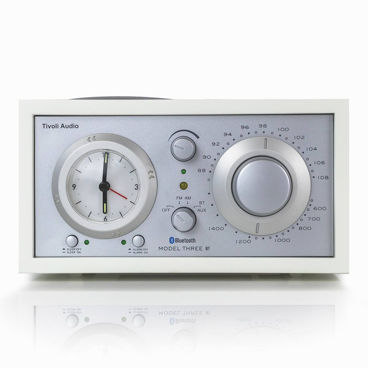 Tivoli Audio

94 92 96 98 100 102 104 9 I 3 << 90 M8 106 108 - 6 OFF FM AM 1 - BT AUX 600 700 400 800 SLEEP SLEEP ON ALARM ALARM ON Bluetooth MODEL THREE BT 1200 1000 NEES - RTE . YOrom cut mvun AS MODEL BI 3 Bluetooth 1500 1000 1400

MODEL THREE BT