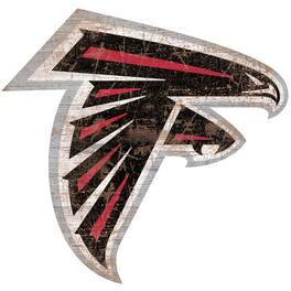 Fan Creations - Atlanta Falcons Distressed Logo Cutout Sign - Multicolor